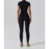 Гладкий комбінізон Leggings Body Crop T-shirt model 31 (Black) Гладкий комбінізон Leggings Body Crop T-shirt model 31 (Black)